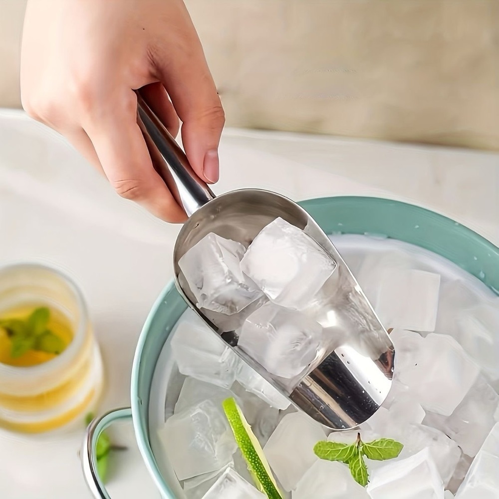 Silver Metal Ice Scoop
